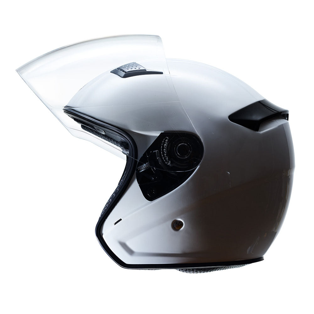 Open Face Helmet with Visor