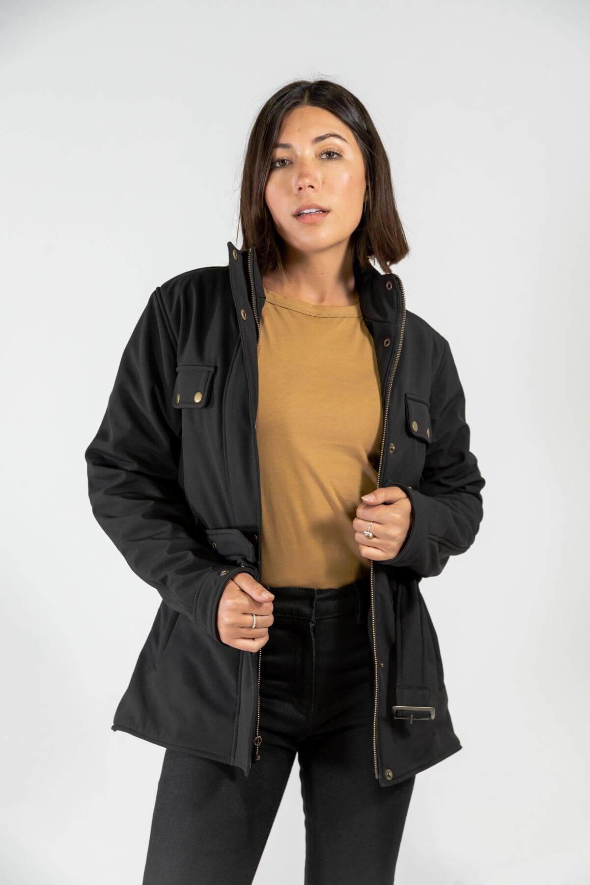 British Trench Reinforced Motorcycle Jacket Merla Moto