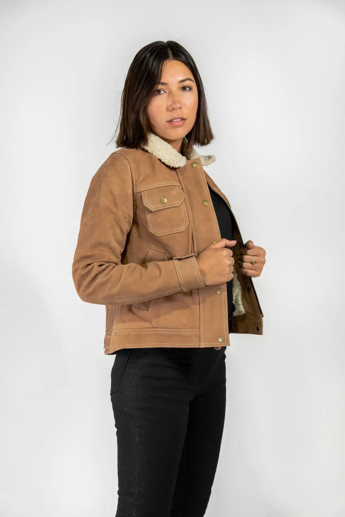 Dakota Nubuck Winter Motorcycle Jacket