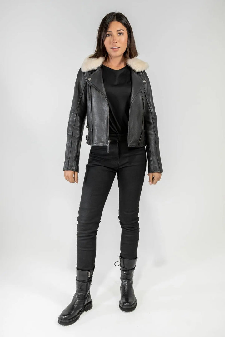 FLY BY NIGHT WOMENS MOTORCYCLE JACKET (AAA CE RATED)