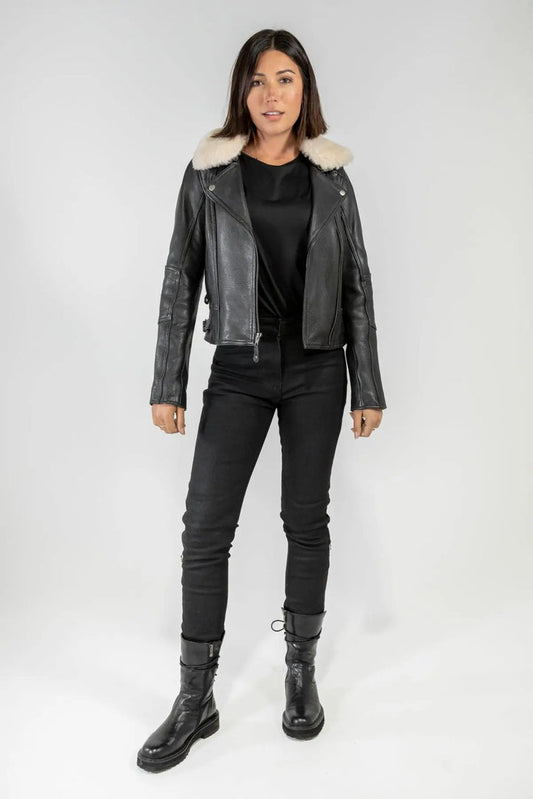 FLY BY NIGHT WOMENS MOTORCYCLE JACKET (AAA CE RATED)