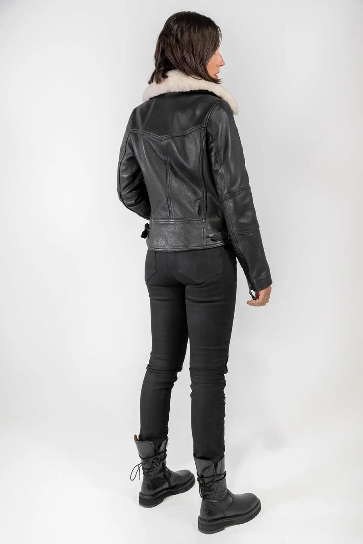 FLY BY NIGHT WOMENS MOTORCYCLE JACKET (AAA CE RATED)