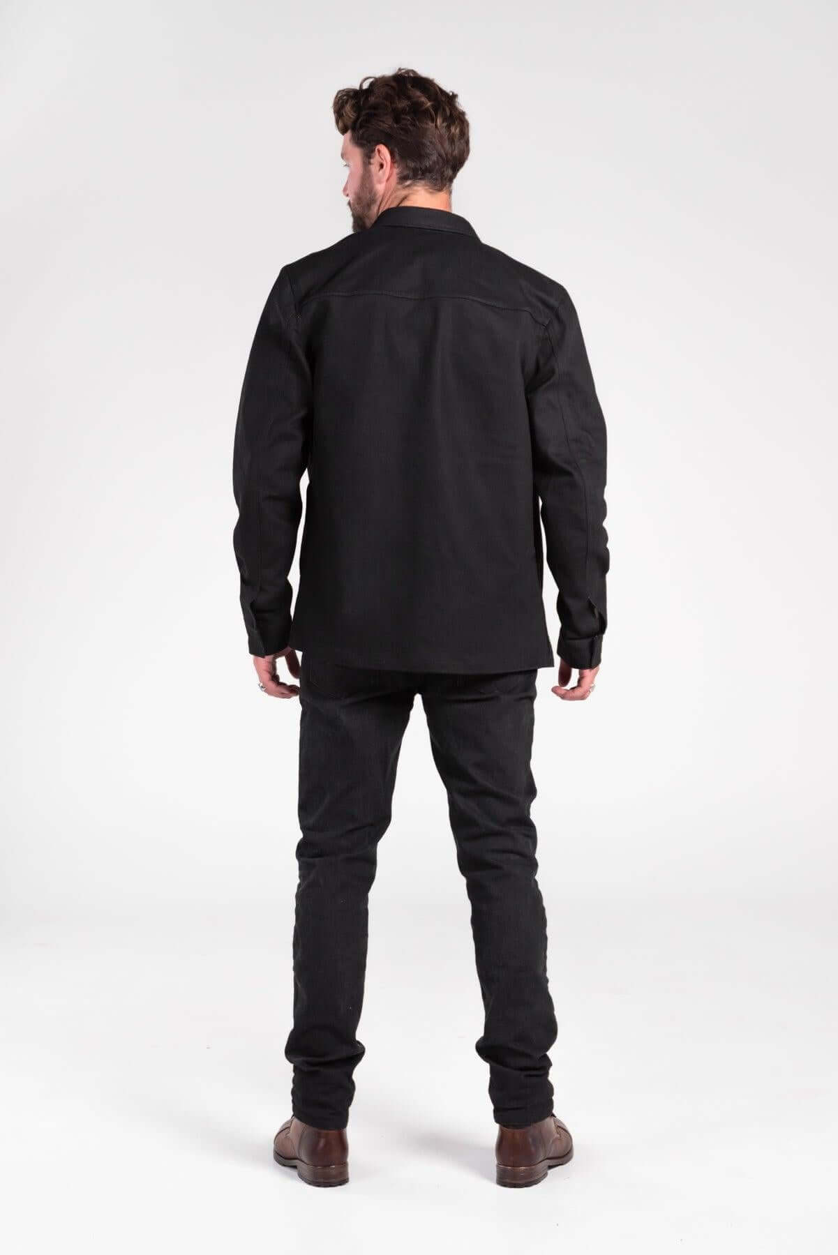 Brooklyn Reinforced Denim Motorcycle Shirt Merla Moto